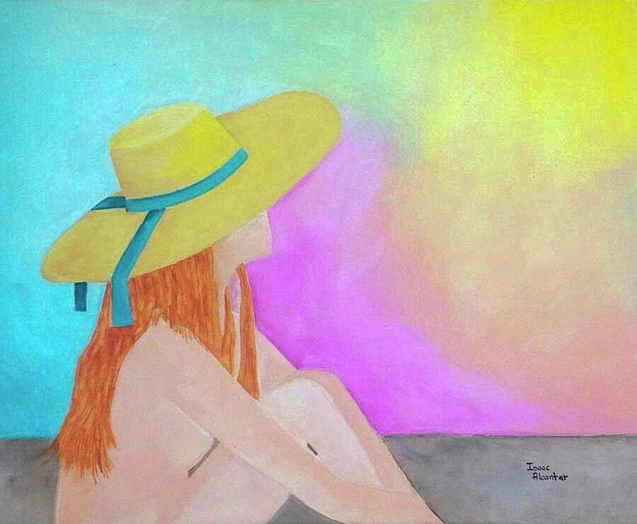 Summer Painting - The Sunbathing by Isaac Alcantar