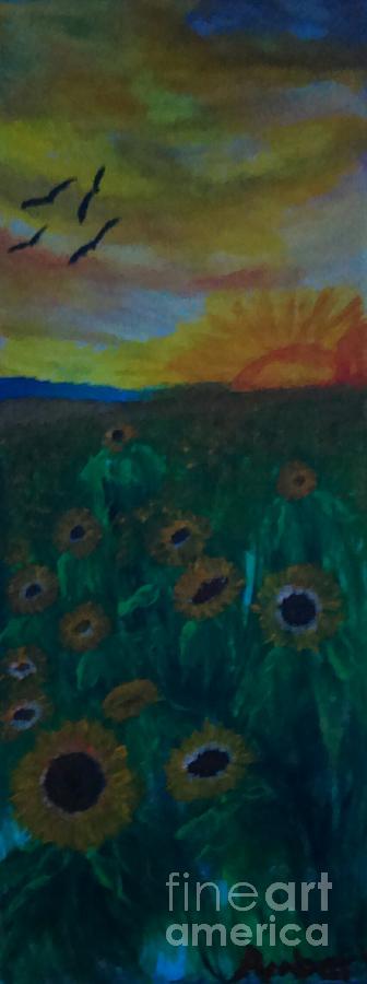 The Sunflower Patch Painting