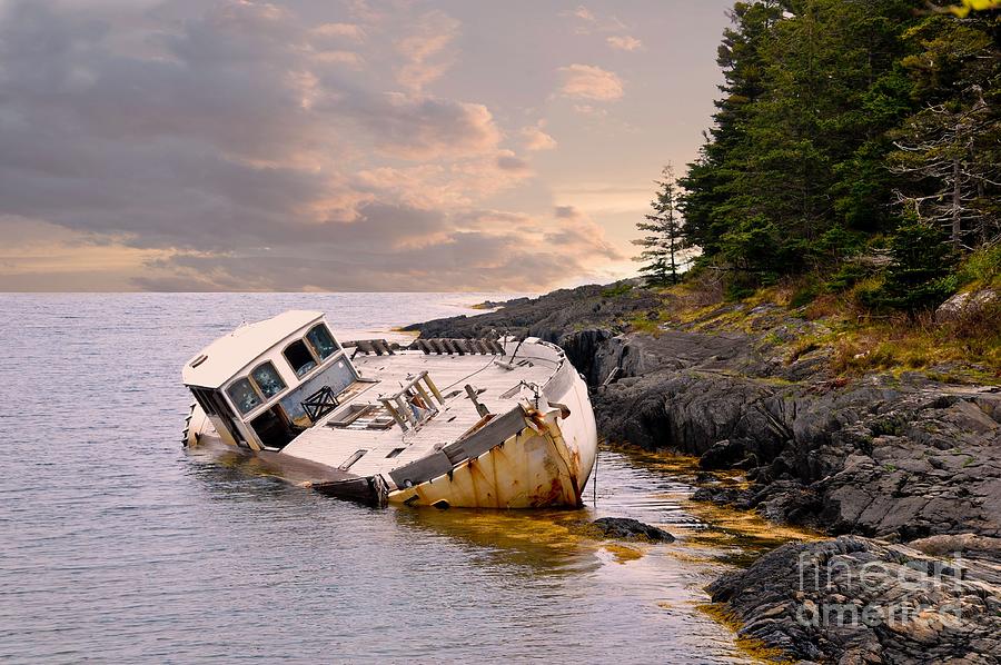 Shipwrecked.. Last Days Photograph by Elaine Manley