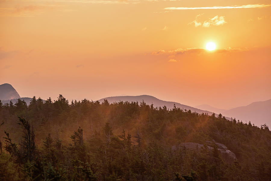 The Sunrise from Phelps Mountain Summit in the Adirondacks Sun Rising over the Clouds 2 Photograph by Toby McGuire