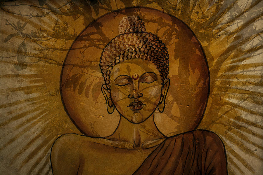 The Sunshine Buddha Photograph by Pranamera Prints