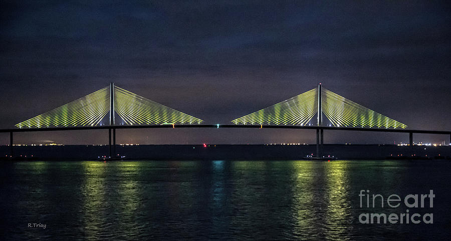 The Sunshine Skyway Bridge Tampa St Petersburg Photograph by Rene Triay FineArt Photos