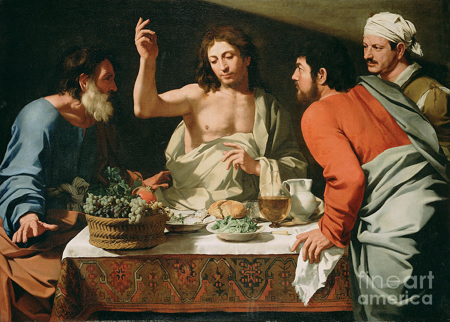 The Supper At Emmaus Painting by Celestial Images
