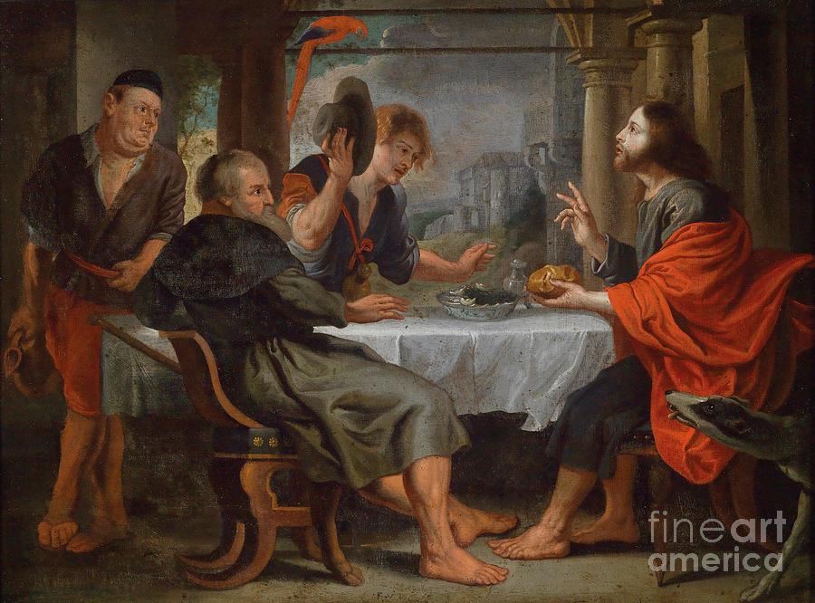 The Supper at Emmaus Painting by Celestial Images