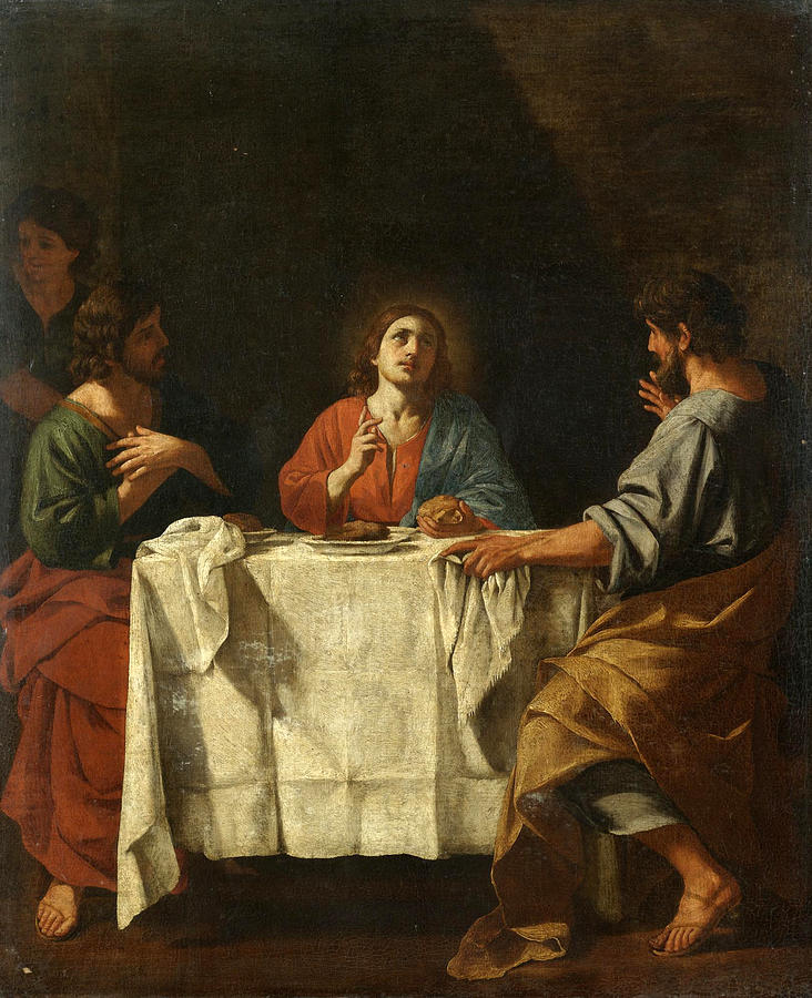 The Supper at Emmaus Painting by Giacinto Gimignani - Fine Art America