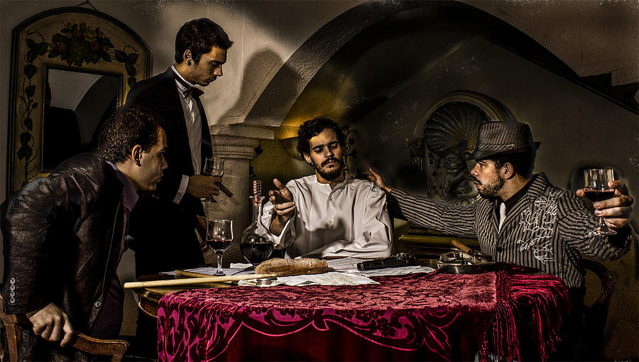 The Supper at Emmaus tribute to Caravaggio Photograph by Luciano Comba ...