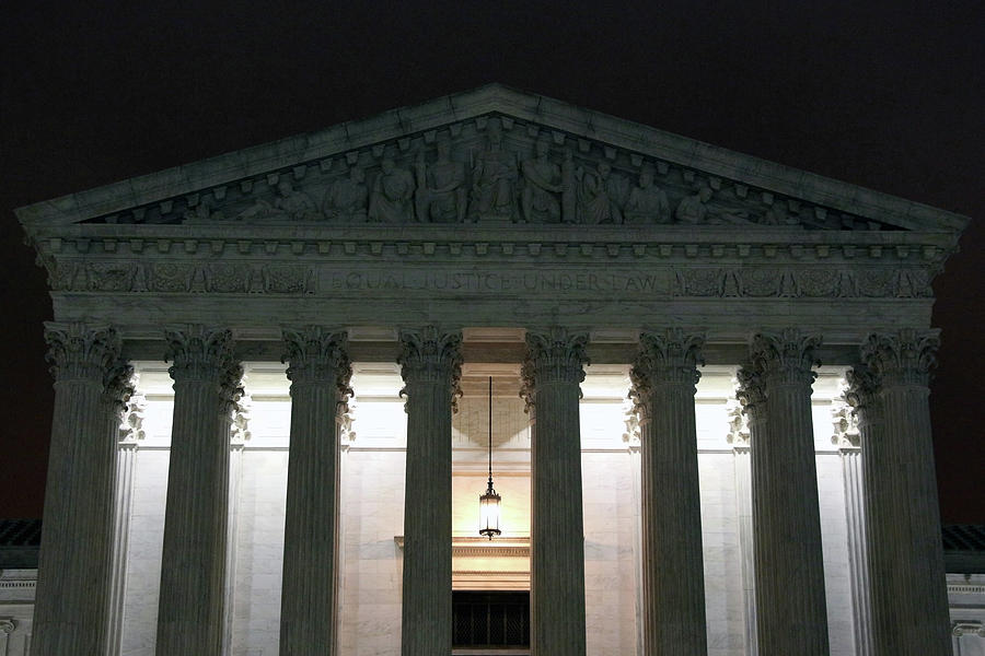The Supreme Court At Night Photograph by Cora Wandel