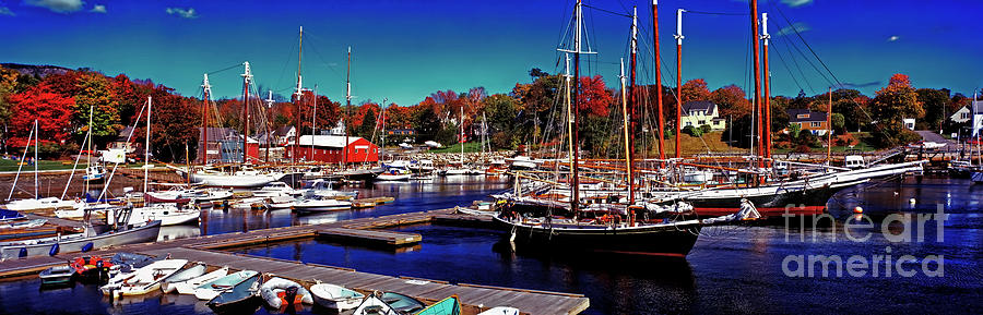 The Surprise in Camden Harbor Maine Photograph by Tom Jelen