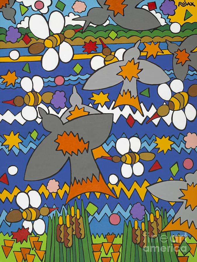 The Swallows Painting by Rojax Art The Swallows Painting by Rojax Art