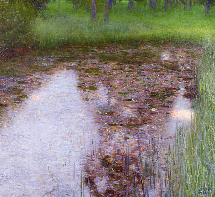 The Swamp Painting by Gustav Klimt