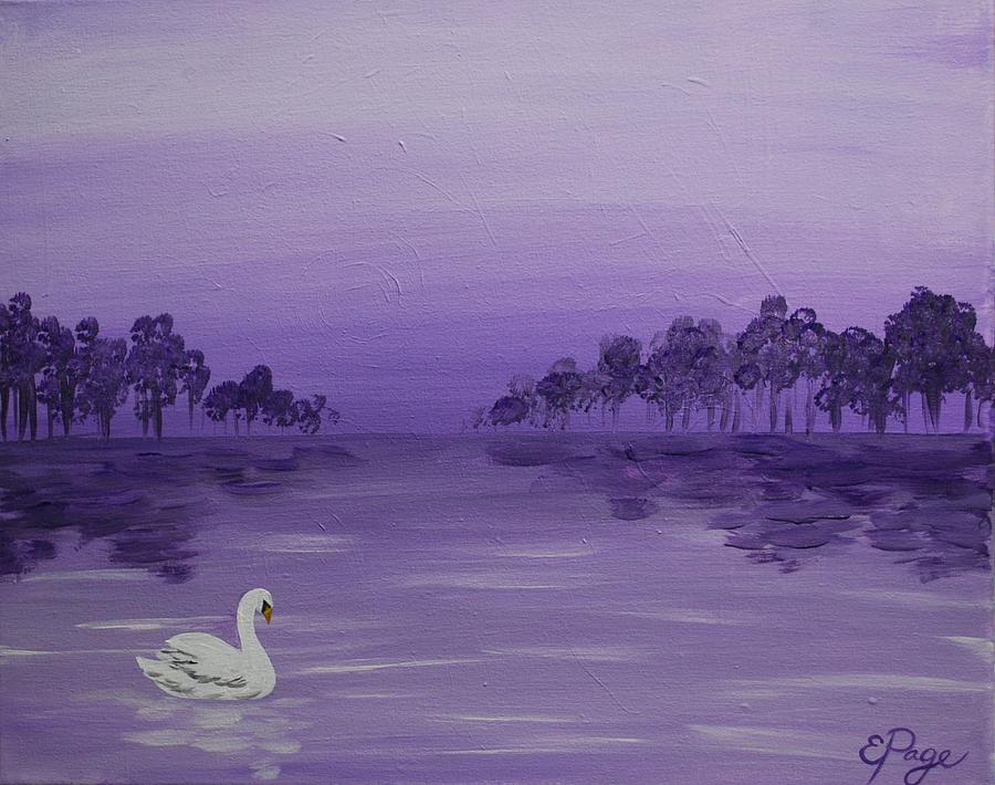 The Swan Painting by Emily Page