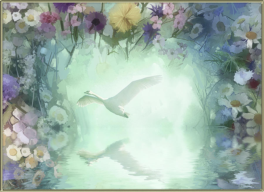 The swan suite Digital Art by Harald Dastis