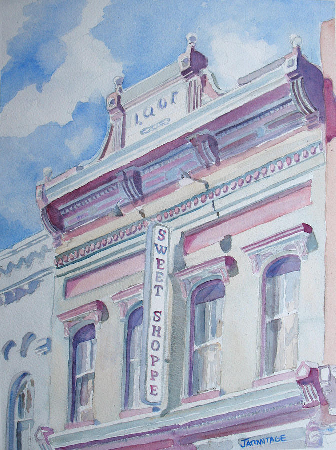 The Sweet Shoppe Painting by Jenny Armitage