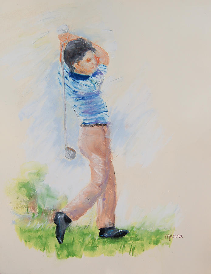 Pastel Pastel - The Swing by Marina Garrison Pastel Pastel - The Swing by Marina Garrison
