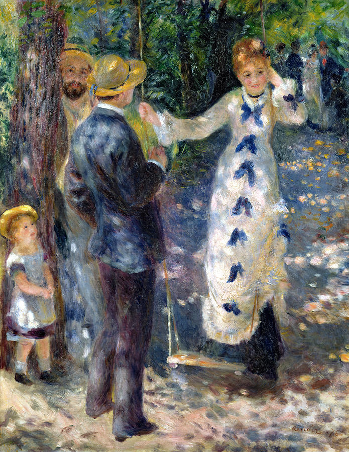 Pierre Auguste Renoir Painting - The Swing by Pierre Auguste Renoir
