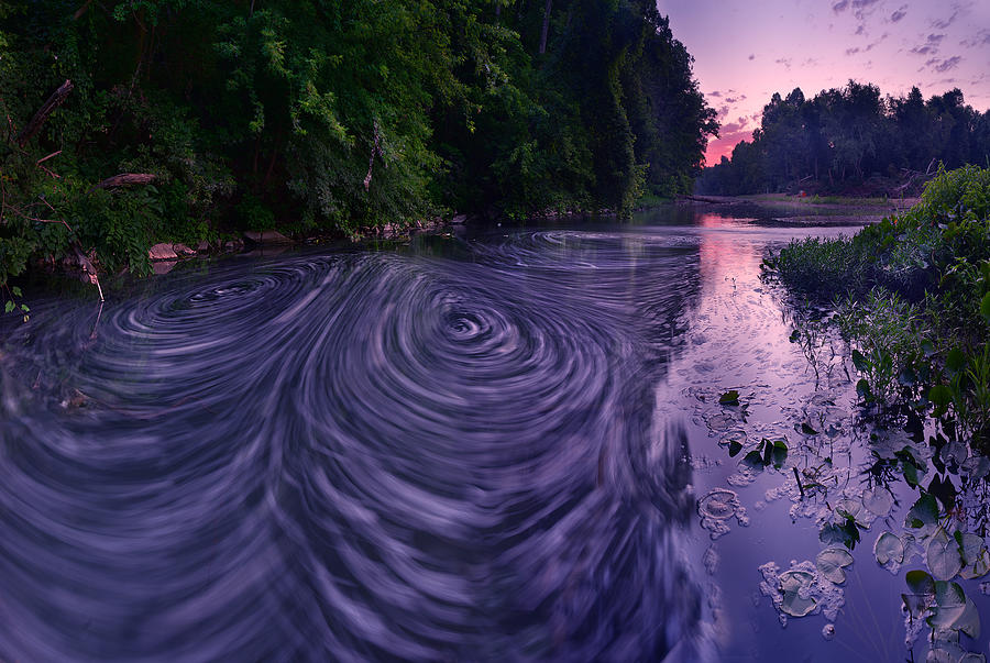 The Swirling Big Piney River Photograph by Robert Charity