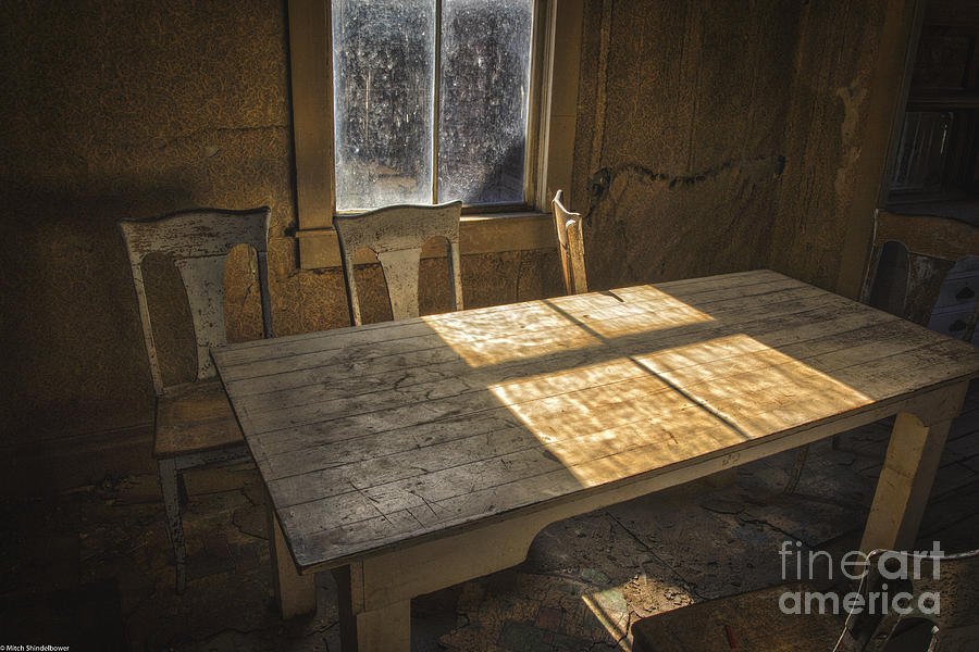 The Table Photograph - The Table by Mitch Shindelbower