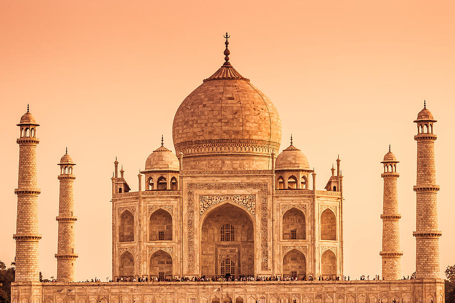 The Taj Mahal Of India In Warm Tones Photograph By Nila Newsom Fine Art America