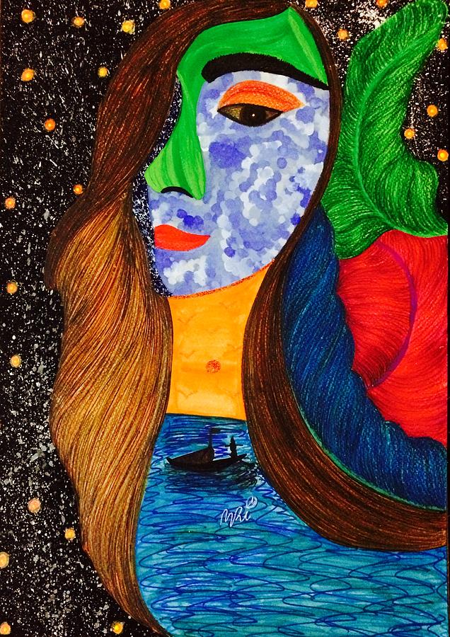 The tale of a Siren. Painting by Tejsweena Krishan - Fine Art America