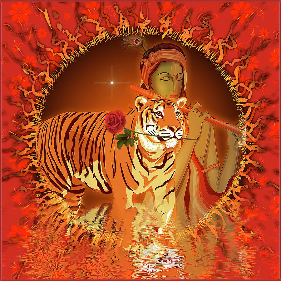 The Taming of the Tiger Digital Art by Harald Dastis