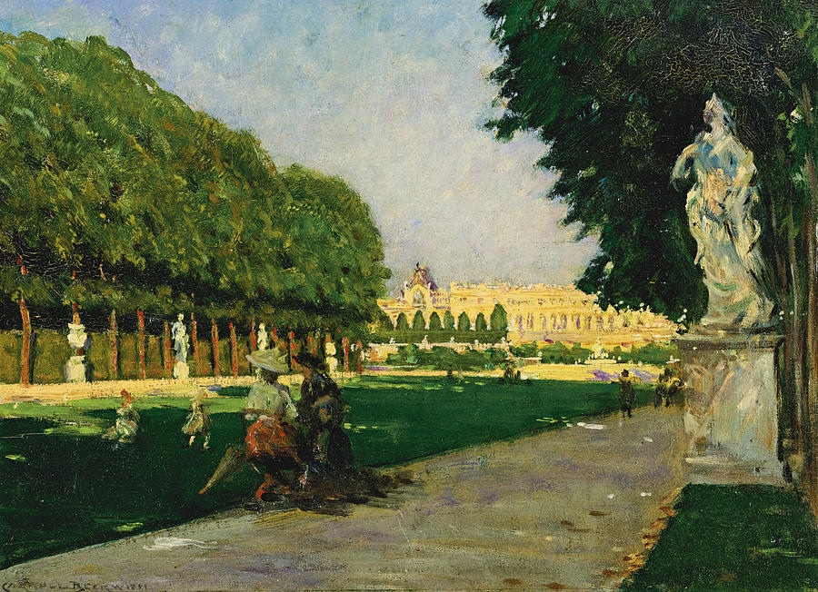 Versailles Painting - The Tapis Vert. Versailles by James Carroll Beckwith