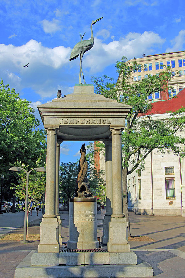 The Temperance Fountain Photograph by Cora Wandel