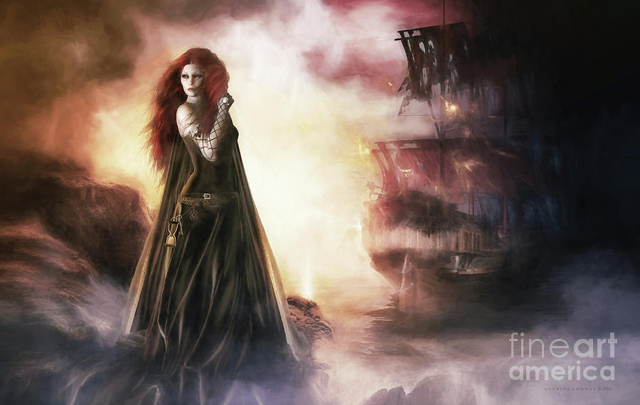 Fantasy Digital Art - The Tempest by Shanina Conway
