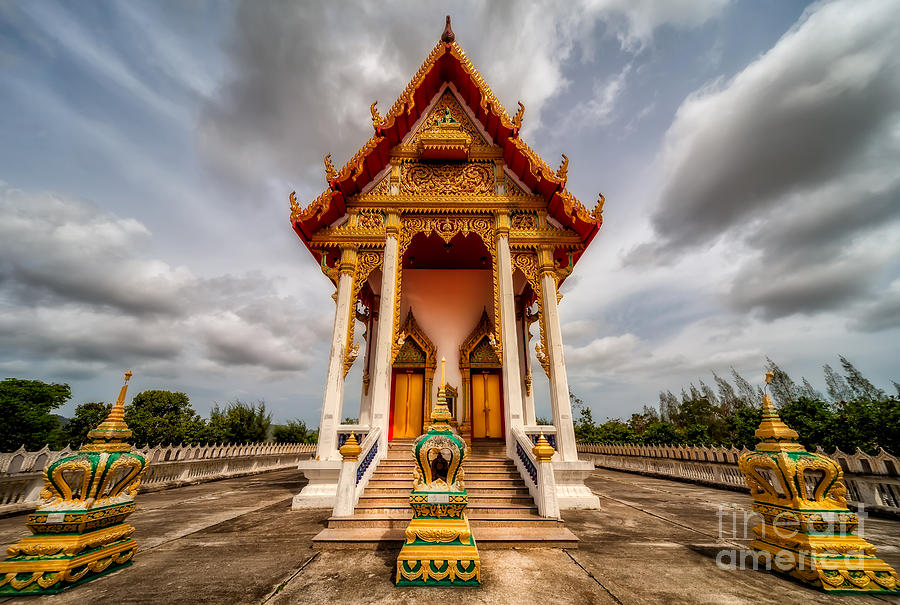 Buddha Photograph - The Temple by Adrian Evans