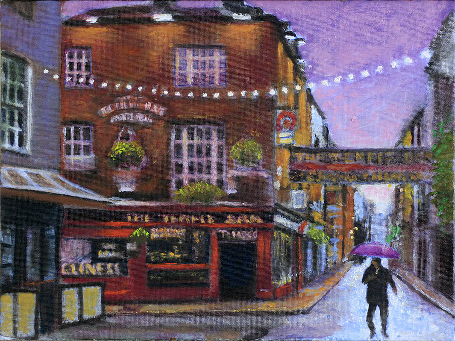 The Temple Bar Painting by David Zimmerman