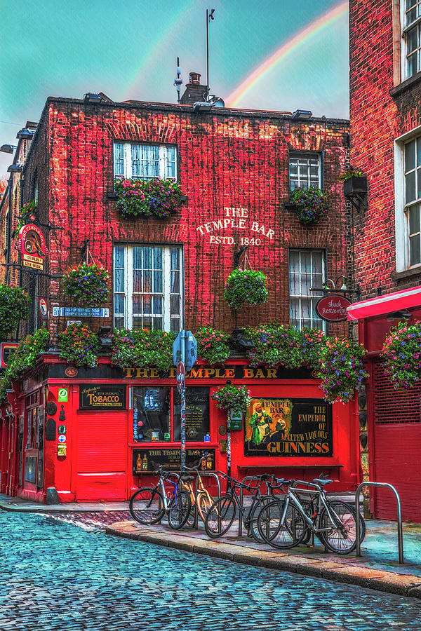 The Temple Bar in Ireland Early Evening Photograph by Debra and Dave Vanderlaan