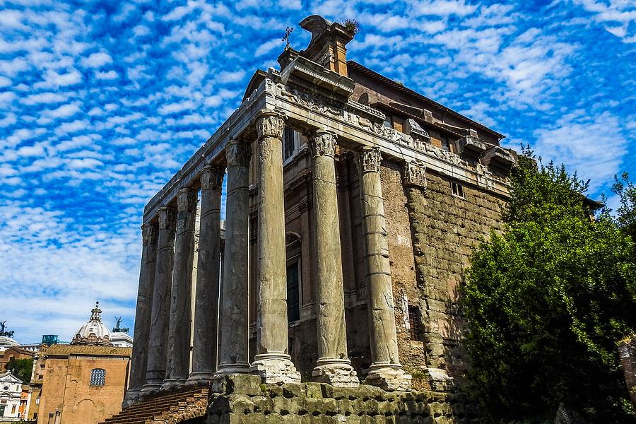 The Temple of Antoninus and Faustina Photograph by Marilyn Burton