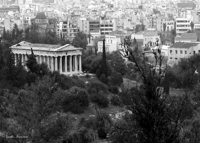 The temple of Iphestos Photograph by Vasilis Ioannou