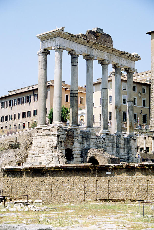 The Temple of Saturn Rome Italy Photograph by House of Joseph Photography