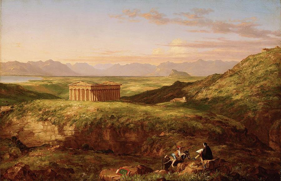 The Temple of Segesta Painting by MotionAge Designs