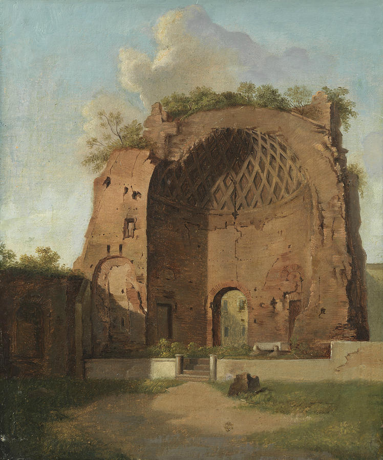 The Temple of Venus and Roma, The Roman Forum, Rome Painting by Thorald Laessoe