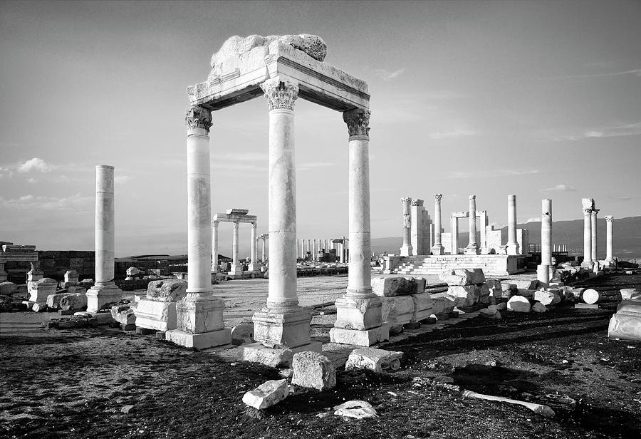 The Temple of Zeus. Laodicea, Turkey. Black and White Photograph by ...