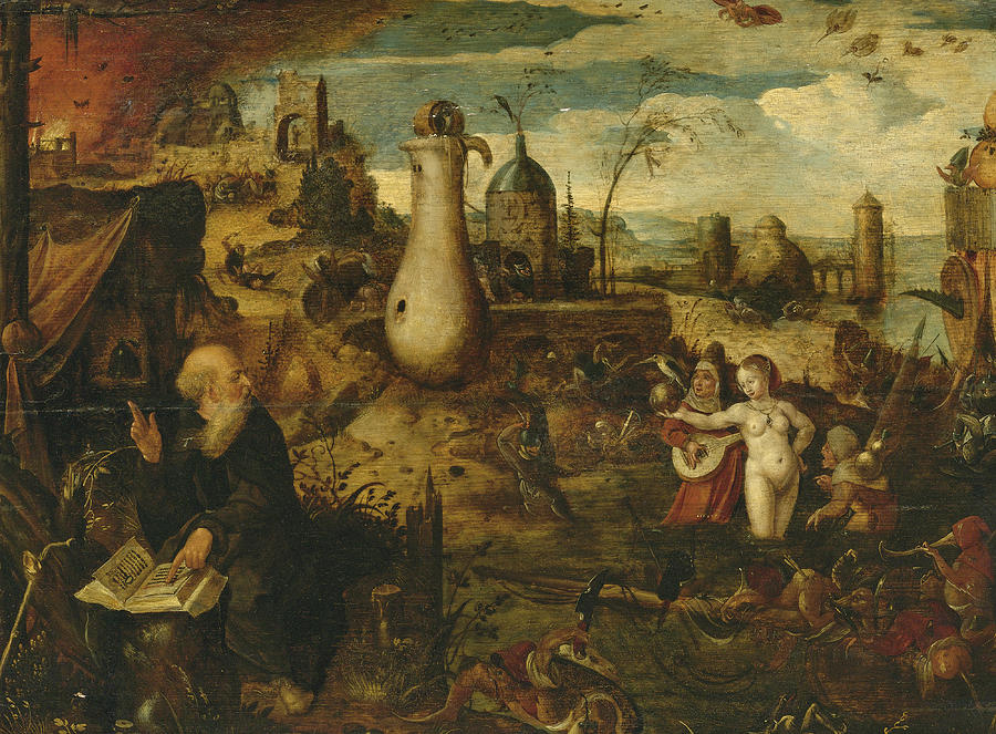 The Temptation of Saint Anthony Painting by Pieter Huys