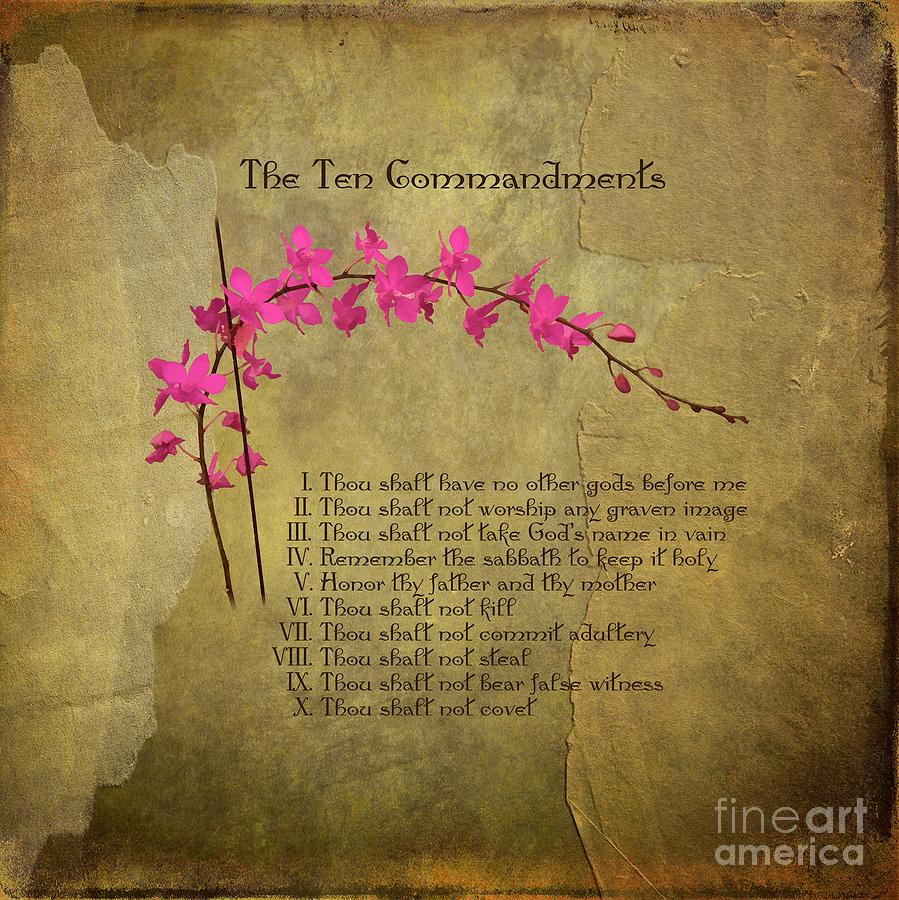 The Ten Commandments Photograph by Renee Trenholm
