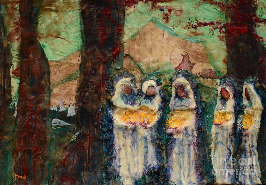 Mountain Painting - The Ten Virgins by Debi Bond Mountain Painting - The Ten Virgins by Debi Bond