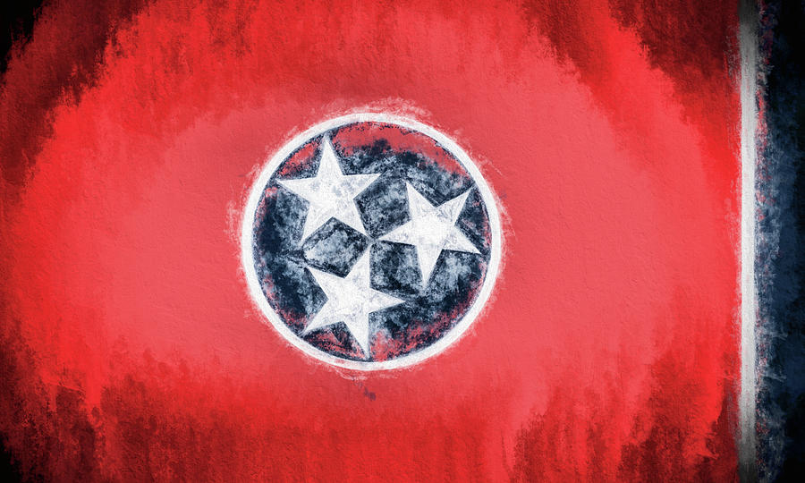 The Tennessee Flag Digital Art by JC Findley