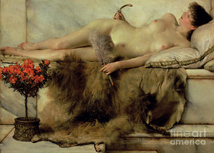 Nude Painting - The Tepidarium by Lawrence Alma-Tadema