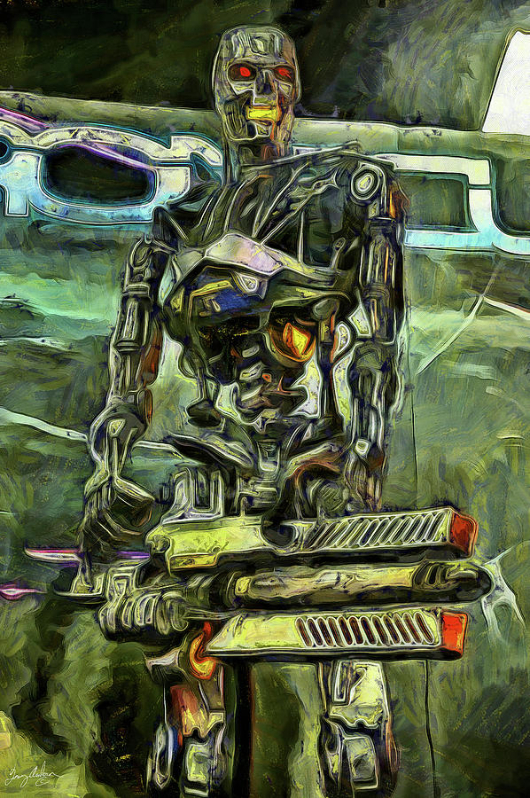 The Terminator Art Digital Art by Tommy Anderson