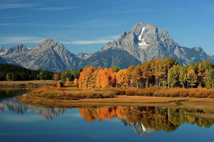 The Tetons at Oxbow Bend Photograph by Ed Ponikwia - Fine Art America