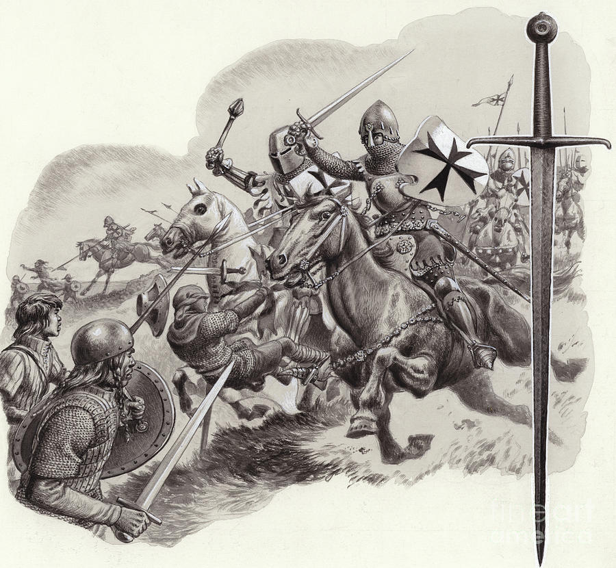 Knight Painting - The Teutonic Knights by Pat Nicolle