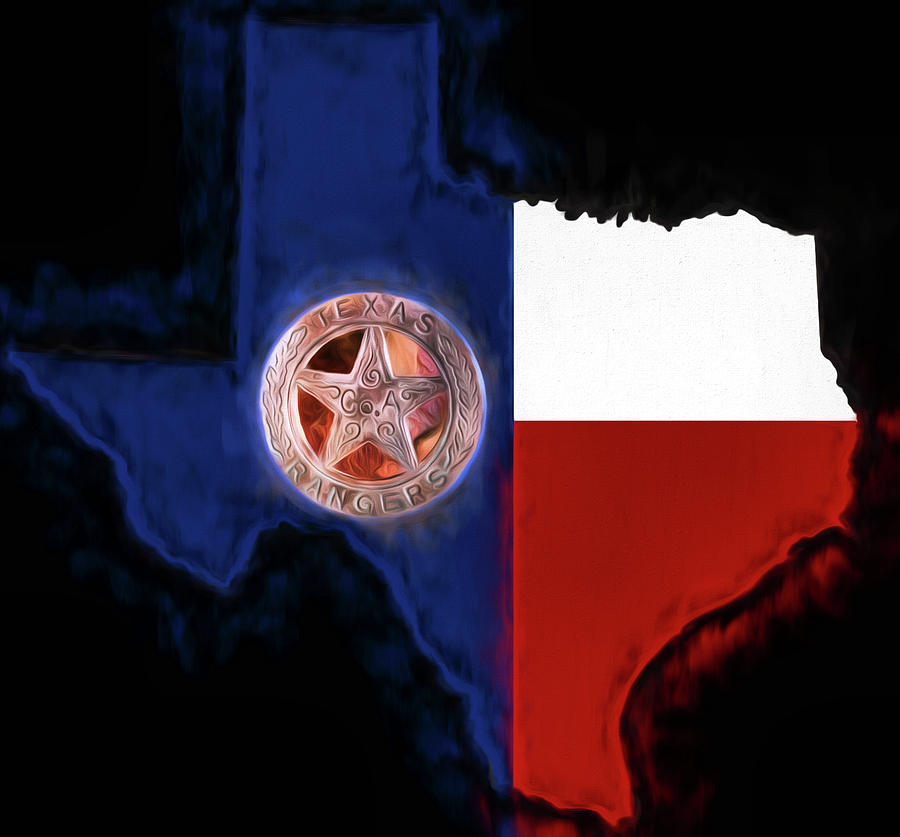 The Texas Rangers Digital Art by JC Findley