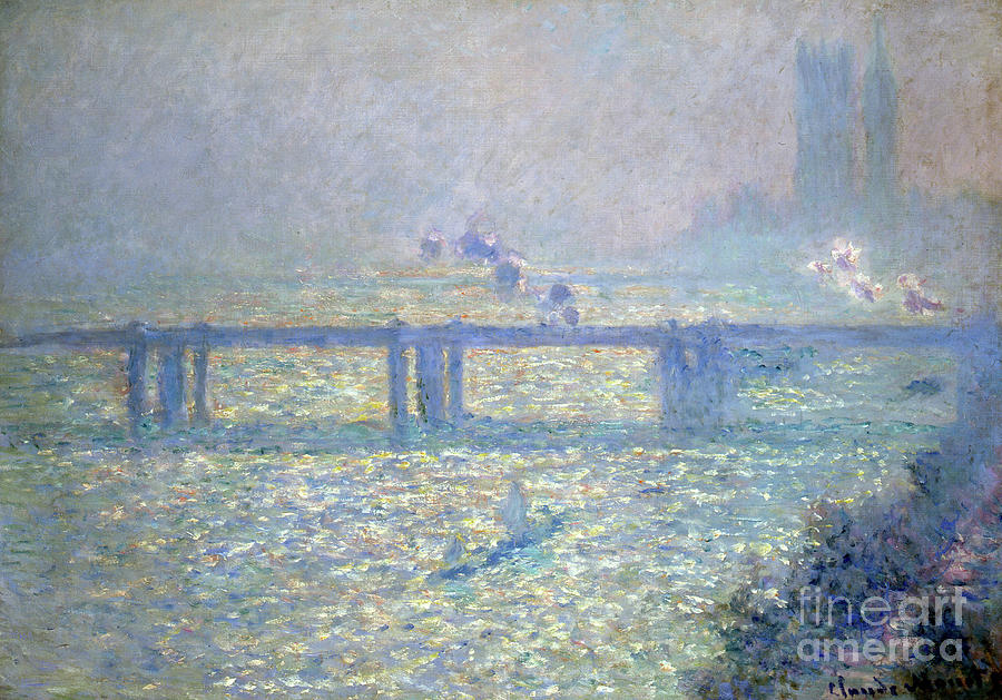 The Thames at Charing Cross Bridge, London, 1899 Painting by Claude Monet