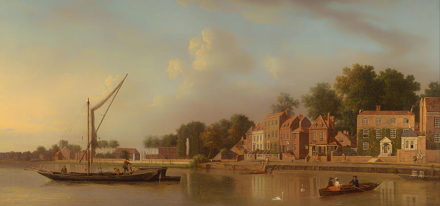 Vintage Painting - The Thames At Twickenham by Mountain Dreams