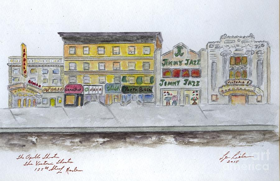 Theatres of Harlems 125th Street Painting by AFineLyne