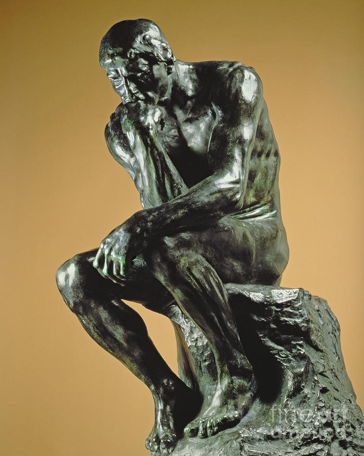The Thinker Photograph by Auguste Rodin