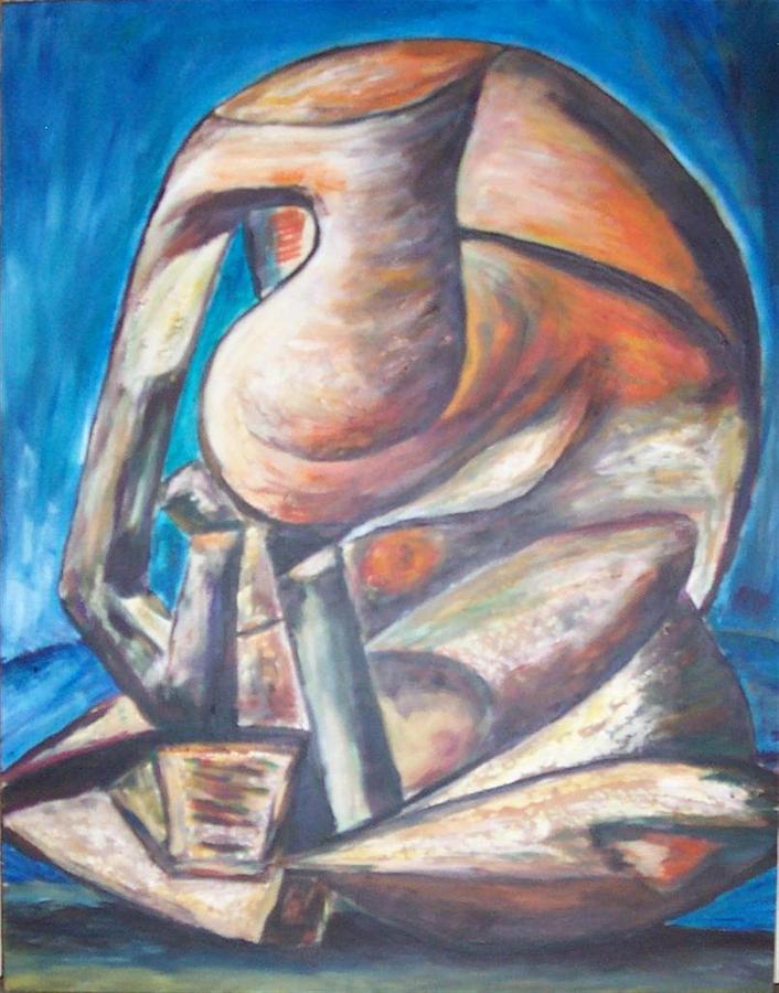 The Thinker Painting by Mary Sedici
